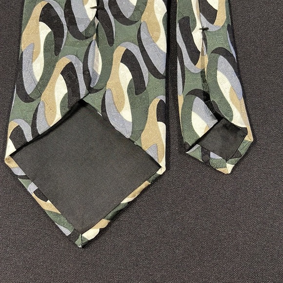 J. Riggings Hunting Horn Men’s Geometric Silk Neck Tie - Picture 3 of 5